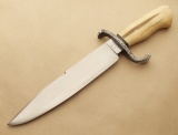 Carbon Steel Bowie with Ivory